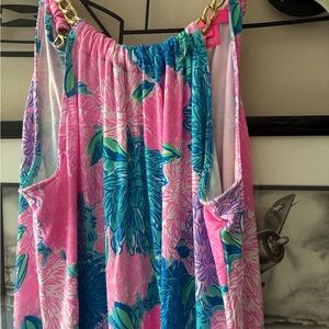 Lilly Pulitzer Bingham halter dress-XS